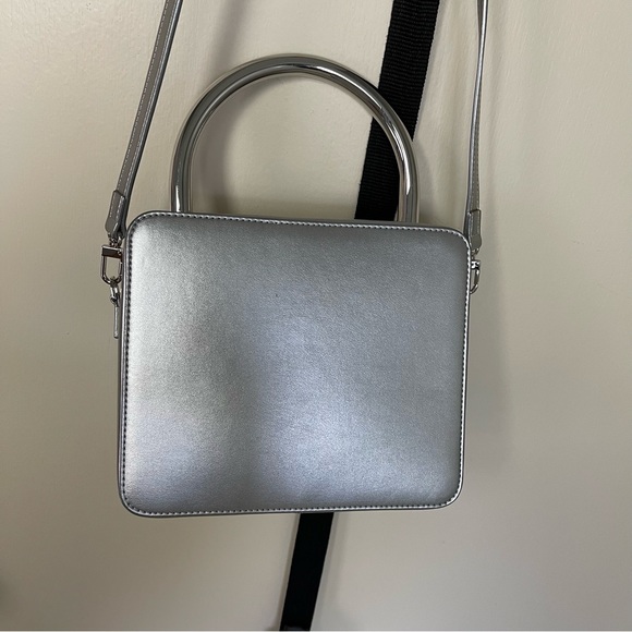 Coperni metallic grey square purse w dustbag - Picture 4 of 17